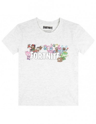Camiseta Fortnite Characters Grey