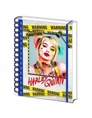 Cuaderno A5 Harley Quinn Warning...