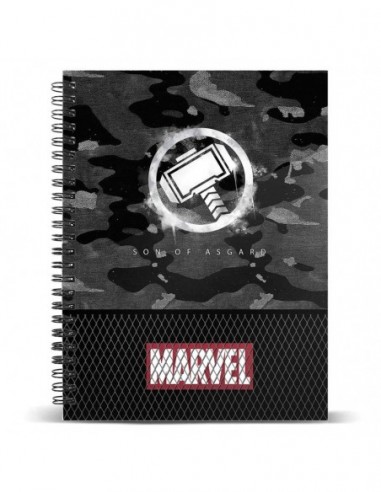 Cuaderno A5 Thor Hammer Marvel
