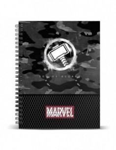 Cuaderno A4 Thor Hammer Marvel