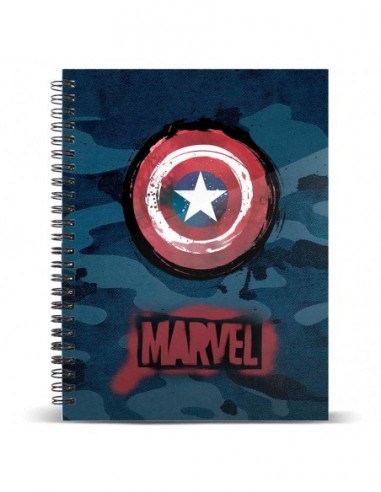 Cuaderno A5 Capitan America Marvel