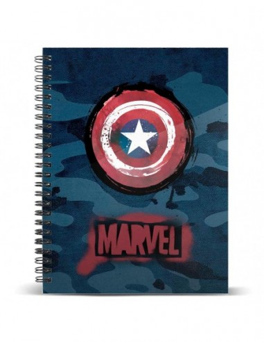 Cuaderno A4 Capitan America Marvel