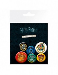 Set chapas Crests Harry Potter