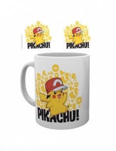 Taza Pokemon Ash Hat Pikachu