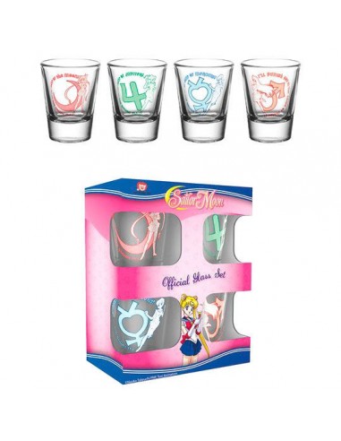 Set 4 vasos chupito Sailor Moon