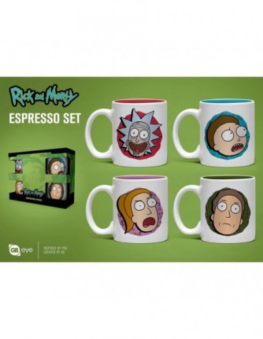 Set taza espresso Rick and Morty
