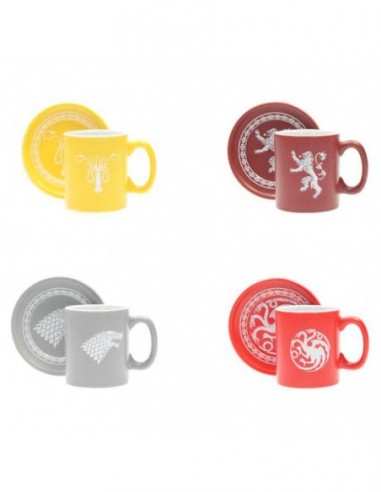 Set 4 mini tazas espresso emblemas...